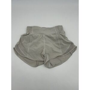 Lululemon Hotty Hot Women's Shorts Off WhiteSize 0 | 2.5" Length High Rise Lined
